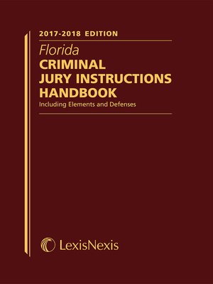 cover image of Florida Criminal Jury Instructions Handbook